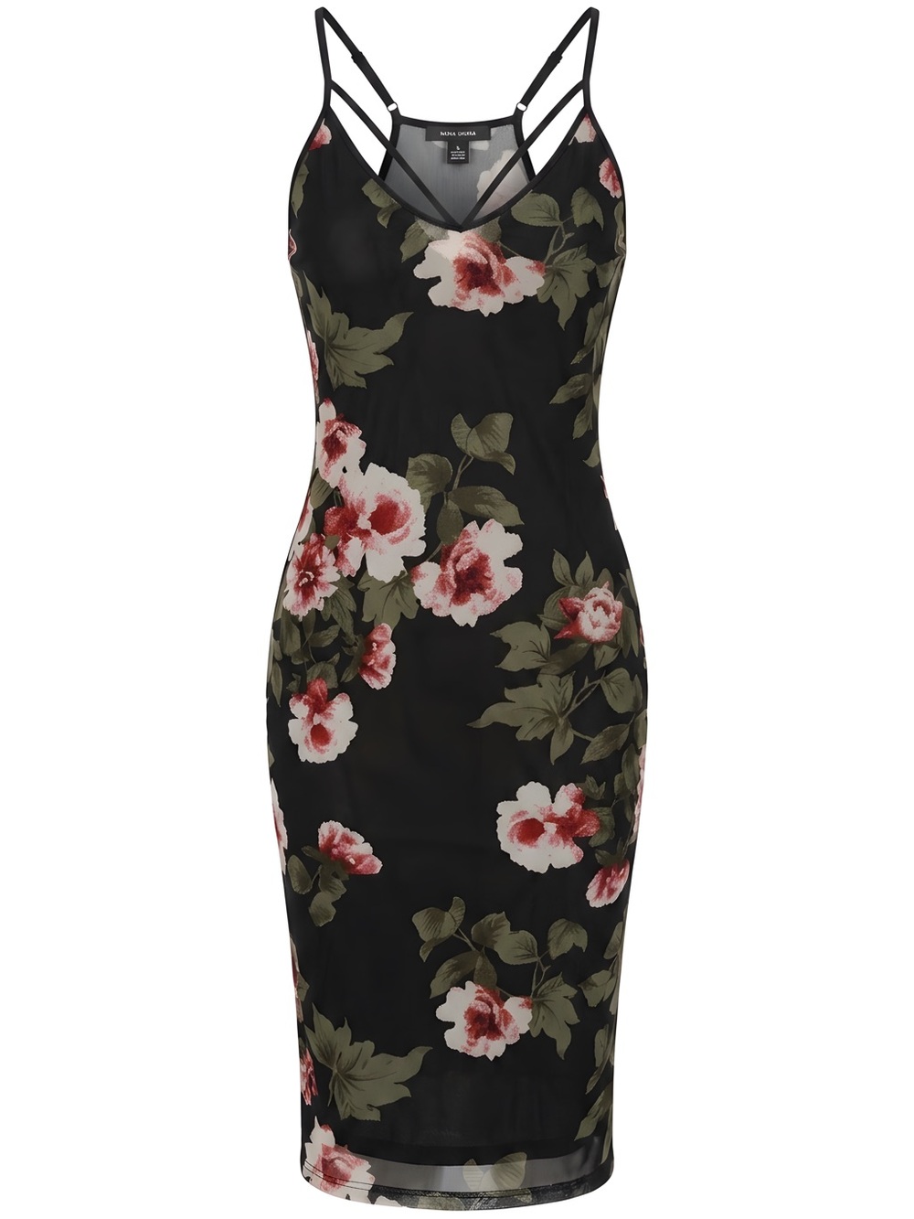 Guess Floral Dress and Red Logo Tag